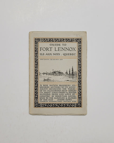 Guide to Fort Lennox, Ile Aux Noix, Quebec paperback book