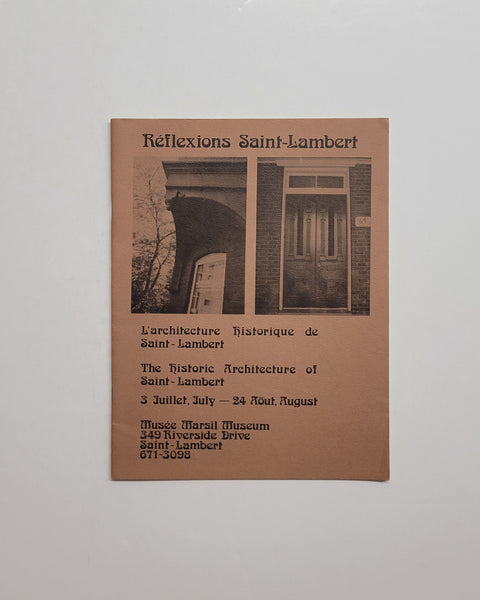 Reflexions: Saint Lambert - The Historic Architecture of St. Lambert paperback book