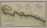 Antique Map A Sketch of the Battle of La Fourche or Chateauguay Oct. 26th 1813 Framed