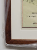 Antique Map of the Battle of La Fourche or Chateauguay 1815 Framed