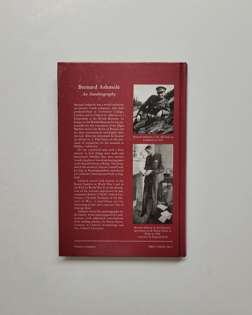 Bernard Ashmole An Autobiography by Donna Krutz D & E LAKE LTD. D