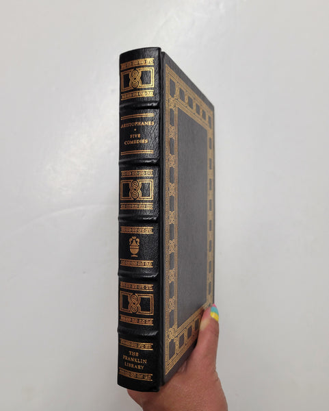 Five Comedies by Aristophanes Franklin Library leather bound book
