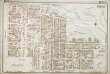 Antique Maps 1910 Goad Map of Toronto Plate 27 - Bloor St. East to Carlton St.