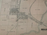 Antique Map of Bradford Ontario 1878