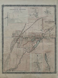(ONTARIO). (NORTHUMBERLAND & DURHAM COUNTY). Antique Map of the Villages of Grafton, Perrytown, Osaca, Millbrook, Welcome & Canton 1878