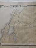 (ONTARIO). (ONTARIO COUNTY). 1877 Antique Map of Rama Township & Scugog Township