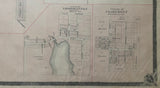 1877 Antique Map of Mara Township Ontario County showing Vroomanton & Claremont Ontario