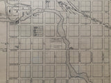 Antique Map of the Town of Perth 1879