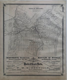(ONTARIO). (CARLTON COUNTY). Antique Map of the City of Otttawa and Environs 1879