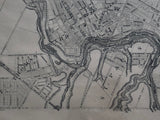 1879 Antique Map of St. Catherines Ontario showing the Welland Canal and Dick's Creek