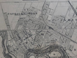 1879 Antique Map of St. Catherines Ontario featuring parts of St. George, St. Patrick & St. James Wards