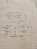 Antique Map of the Northern Townships of the Indian Peninsula County of Bruce 1879 showing county statistics