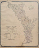 1879 Antique Map of the Northern Townships of the Indian Peninsula County of Bruce