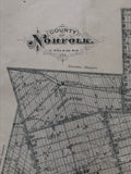 Antique Map of the County of Norfolk 1879