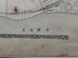 (ONTARIO). (NORTHUMBERLAND COUNTY).  Antique Map of the Plan of Port Hope 1878