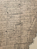 (ONTARIO). (SIMCOE COUNTY). Antique Map of the Township of West Gwillimbury 1878