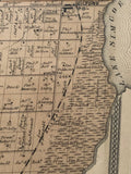 Gilford, Ontario & Lake Simcoe on Antique Map of the Township of West Gwillimbury 1878
