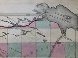 1875 Antique Map of The District of Parry Sound 1875 Showing Lake Nipissing