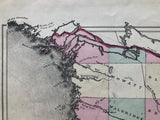 1875 Antique Map of The District of Parry Sound Showing tthe French River & Rapids, Byng Inlet, Henvey Inlet