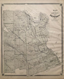 1879 Antique Map of The County of Renfew