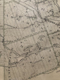 Close up of Calabogie, Ontario on the 1879 Antique Map of The County of Renfew