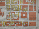 Close up of Downtown Toronto Plate 9 Goad Map of Toronto 1910