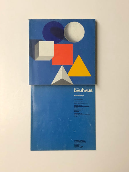 50 Years Bauhaus: German Exhibition 2 volume paperback books