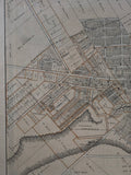1878 Antique Map of the Plan of Picton, Ontario Prince Edward County,H. Belden & Co. Map