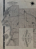 1877 Antique Map of Ontario County from the Illustrated Historical Atlas of The County of Ontario