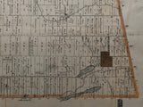 1878 Antique Map of Hungerford Township Hastings County showing Dry Lake & Lime Lake