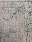 1878 Antique Map of Huntingdon Township Hastings County Ontario