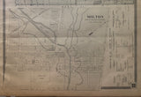 1879 Antique Map of the County of Halton & Town of Milton Ontario