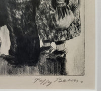 Peggy Bacon [American, 1895-1987] Aesthetic Pleasure 1936 Drypoint Framed art