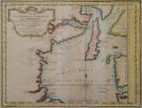 acques Nicolas Bellin 1753 Antique Map of Hudson Bay