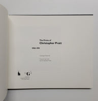 The Prints of Christopher Pratt 1958-1991 Catalogue Raisonne by Jay Scott and Christopher Pratt signed hardcover book with slipcase