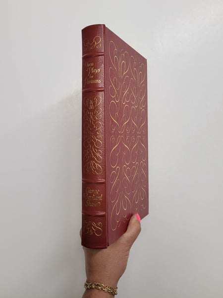 Two Plays for Puritans by George Bernard Shaw Easton Press leather bound book