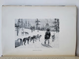 On Snow-Shoes To The Barren Grounds Twenty-Eight Hundred Miles After Musk-Oxen And Wood-Bison by Caspar Whitney first edition original cloth hardcover book