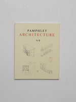 Pamphlet Architecture 9: Rural and Urban House Types by Steven Holl paperback book