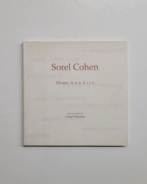 Sorel Cohen Divans Maudits by Gerard Wajcman paperback book