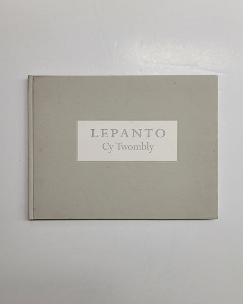 Cy Twombly Lepanto: A Painting in Twelve Parts by Kirk Varnadoe and Richard Howard hardcover book