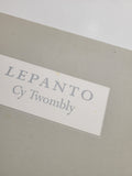 Cy Twombly Lepanto: A Painting in Twelve Parts by Kirk Varnadoe and Richard Howard hardcover book