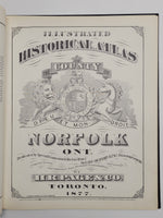 1877 Illustrated Historical Atlas of Norfolk County Ontario REPRINT hardcover book