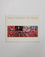 Rose Lindzon: Ten Years by Robert Swain & Joyce Zemans paperback book