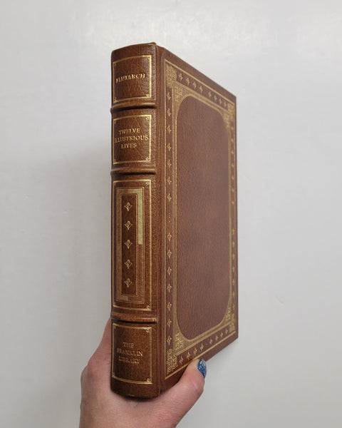 Twelve Illustrious Lives by Plutarch The Dryden Translation Franklin Library leather bound book