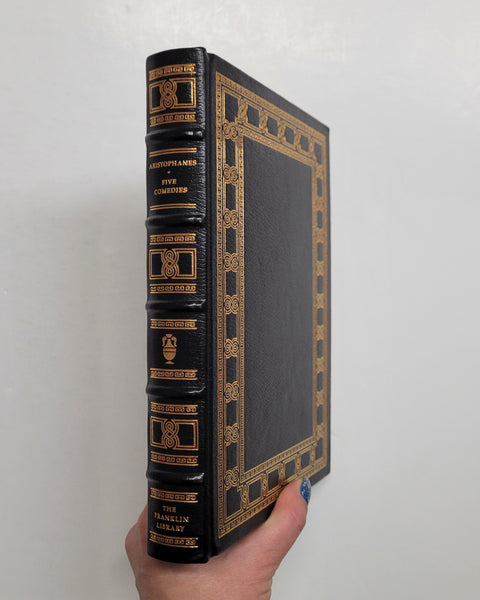 Five Comedies by Aristophanes Franklin Library leather bound book 