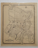 Antique Map of the City of Brantford Ontario 1879 by Miles & Co