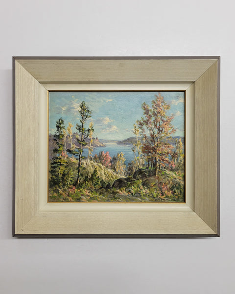 Otto Planding (1887-1964) Ontario Landscape Oil Painting 