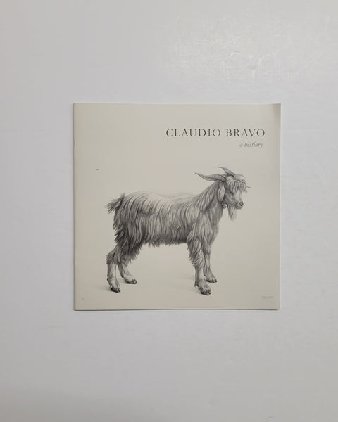 Claudio Bravo: A Bestiary paperback book