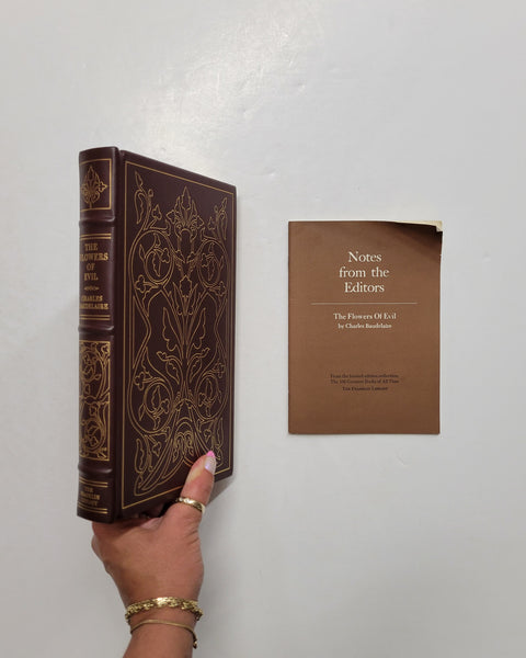 The Flowers of Evil by Charles Baudelaire FRANKLIN LIBRARY leather book