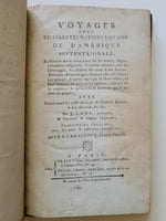 Voyages Chez Différentes Nations Sauvages De L’Amérique Septentrionale by John Long hardcover book